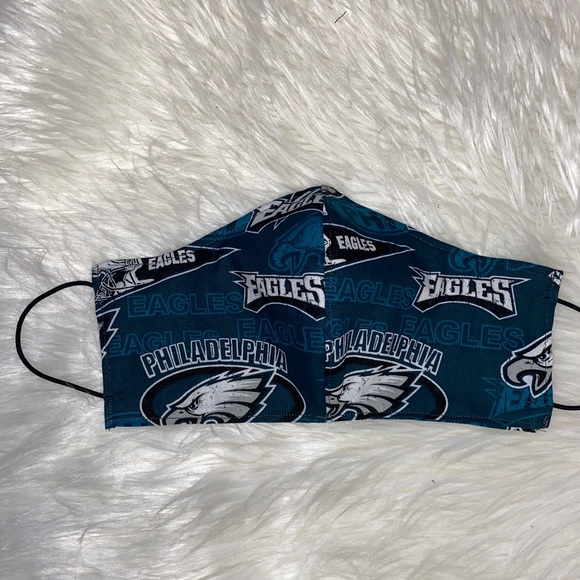 Face Mask w Filter Pocket Philadelphia Eagles New - Picture 3 of 3